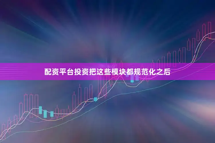 配资平台投资把这些模块都规范化之后